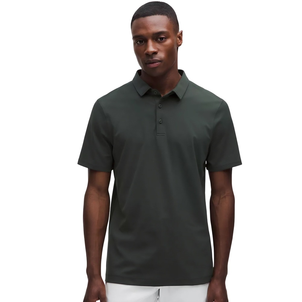 Gerry Mens Performance Polo Shirt Green Short Sleeve UPF 40 Stretch Size M NEW
